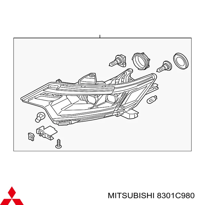 8301C980 Mitsubishi Luz direita