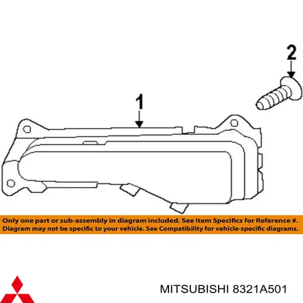 Compre 8321A501 Mitsubishi Luzes de nevoeiro esquerdas
