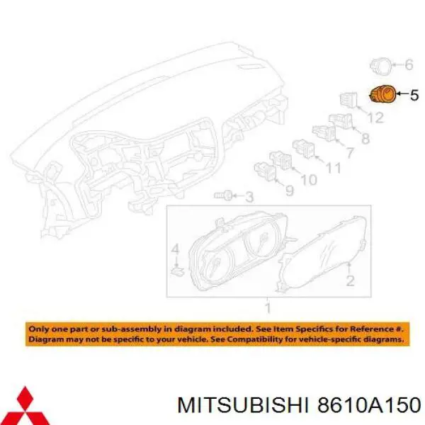 8610A150 Mitsubishi Botão de arranco de motor