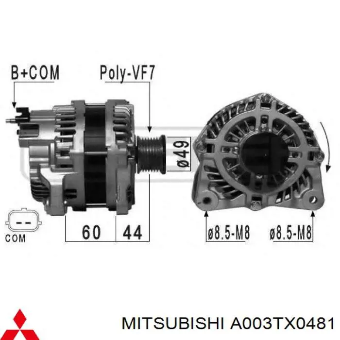 A003TX0481 Mitsubishi Gerador