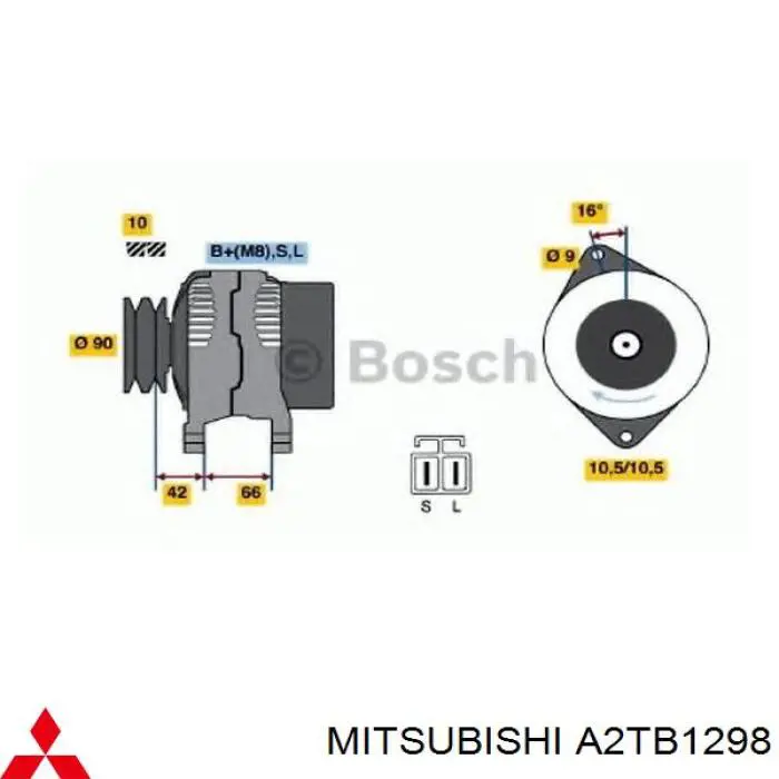 A2TB1298 Mitsubishi Gerador