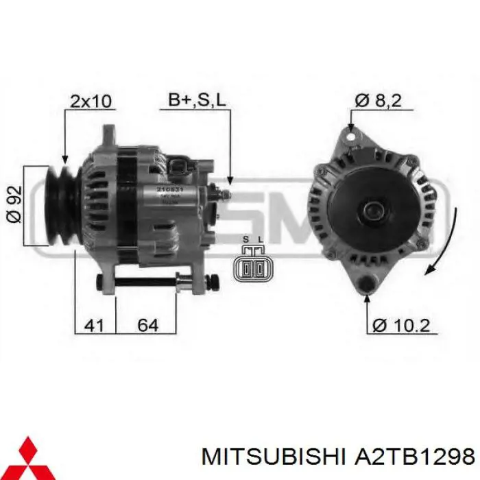 Compre A2TB1298 Mitsubishi Gerador