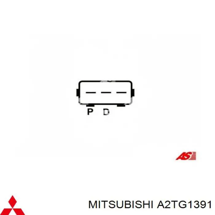 Gerador A2TG1391 Mitsubishi
