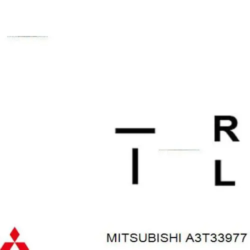 Gerador A3T33977 Mitsubishi