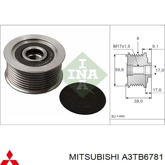 Gerador Mitsubishi A3TB6781
