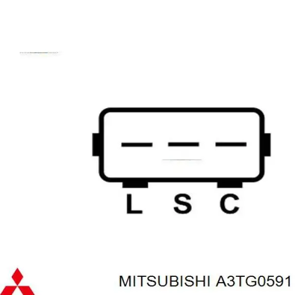 Gerador A3TG0591 Mitsubishi