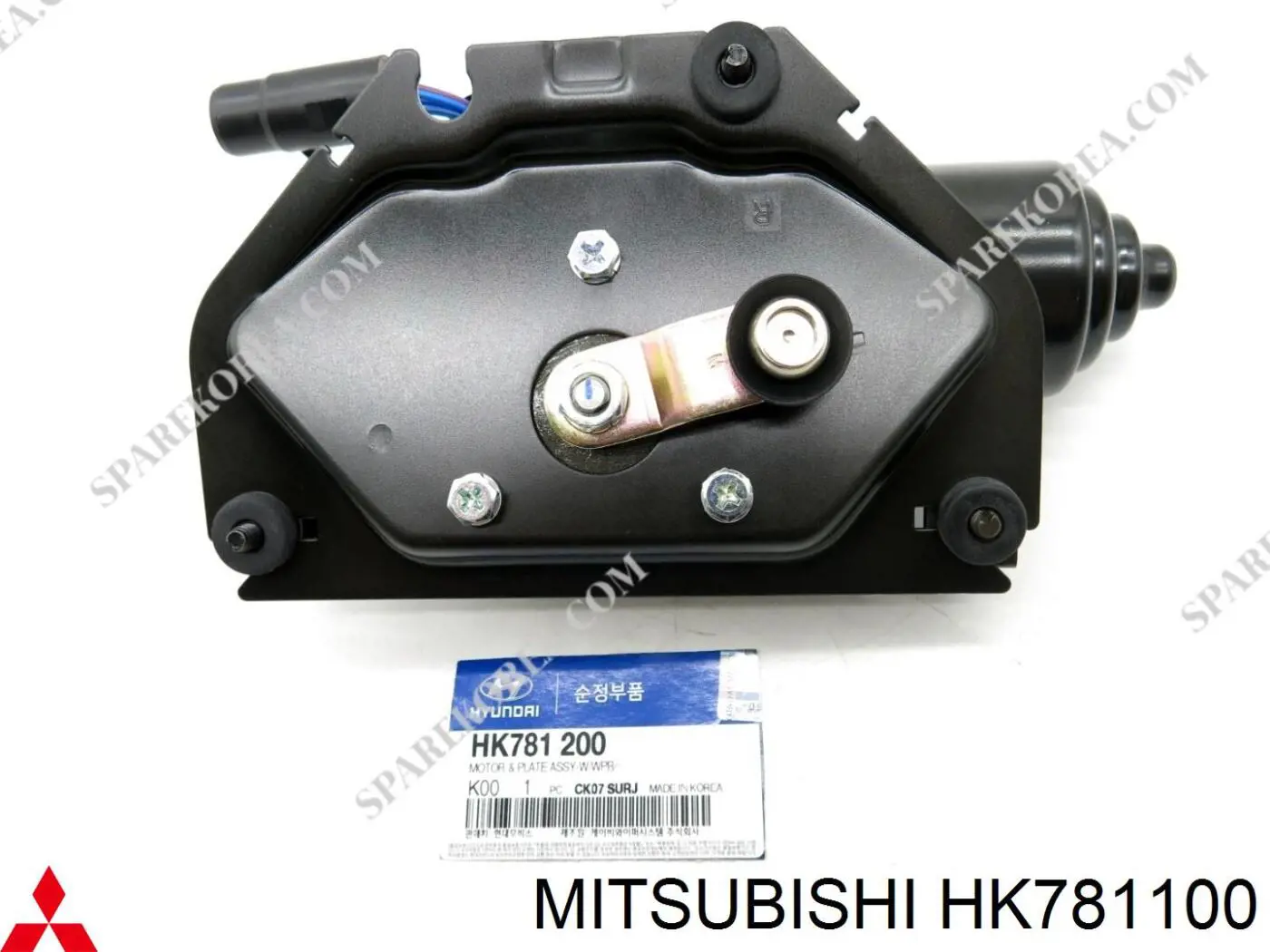 Motor de limpador pára-brisas do pára-brisas HK781100 Mitsubishi