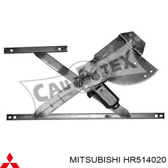 Mecanismo de acionamento de vidro da porta dianteira direita Hyundai Galloper  JK