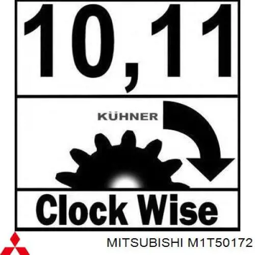 M1T50172 Mitsubishi Motor de arranco