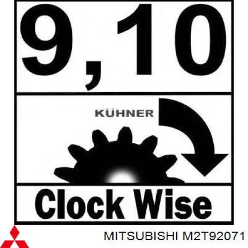 M2T92071 Mitsubishi Motor de arranco