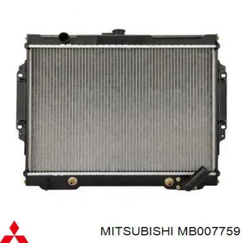 MB007759 Mitsubishi Radiador de esfriamento de motor