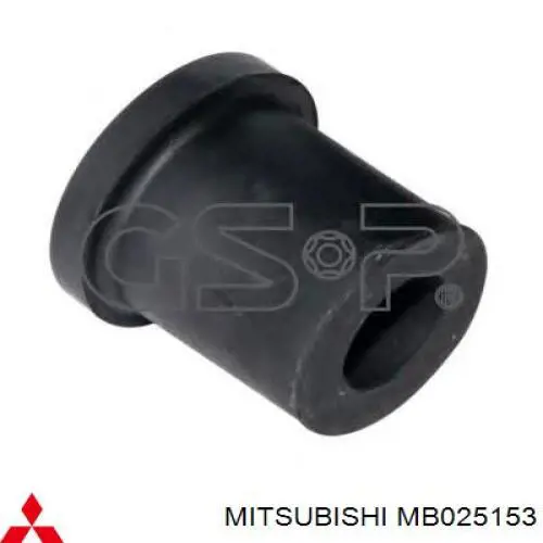 MB025153 Mitsubishi Bloco silencioso traseiro da suspensão de lâminas traseira