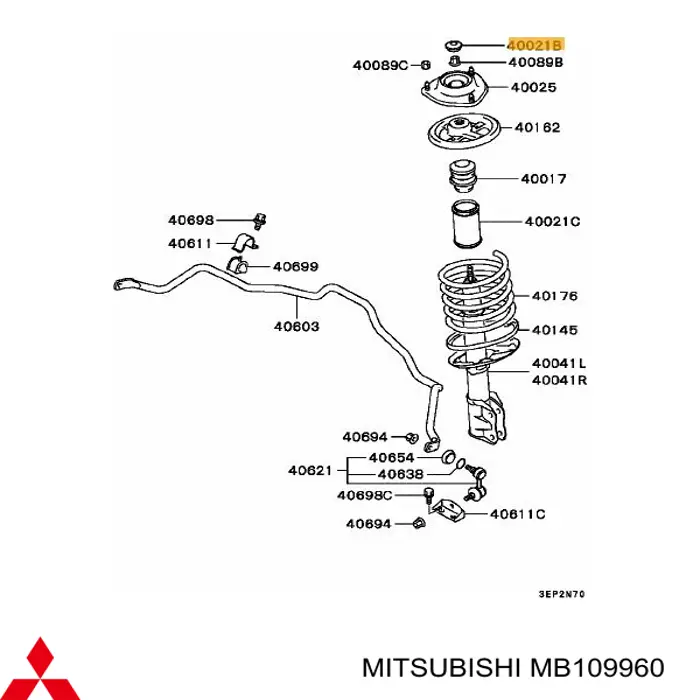  Mitsubishi MB109960 preço, a partir de 6,08 USD
