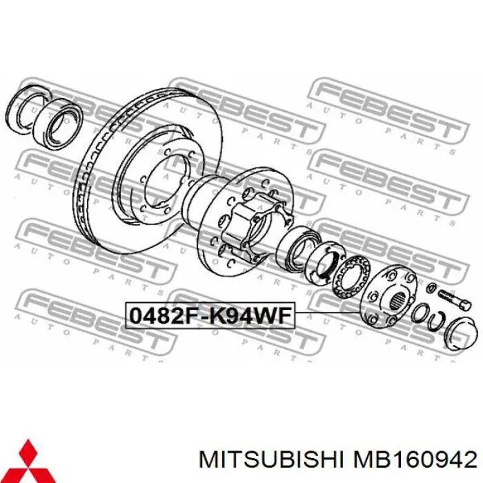 Flange de cubo dianteiro Q1300602 Q-fix