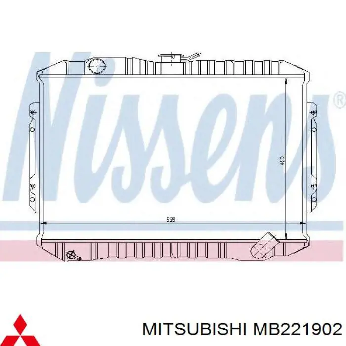 Radiador de esfriamento de motor Mitsubishi MB605273 preço, a partir de 108,00 USD