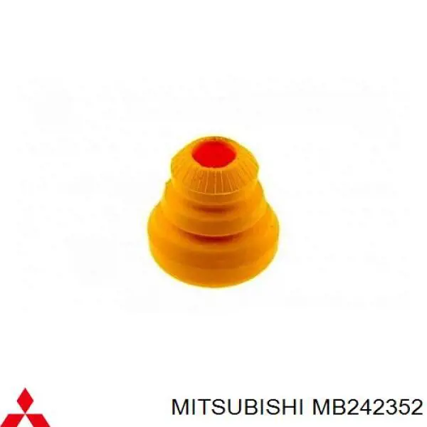 Compre MB242352 Mitsubishi Pára-choque (grade de proteção) de amortecedor traseiro