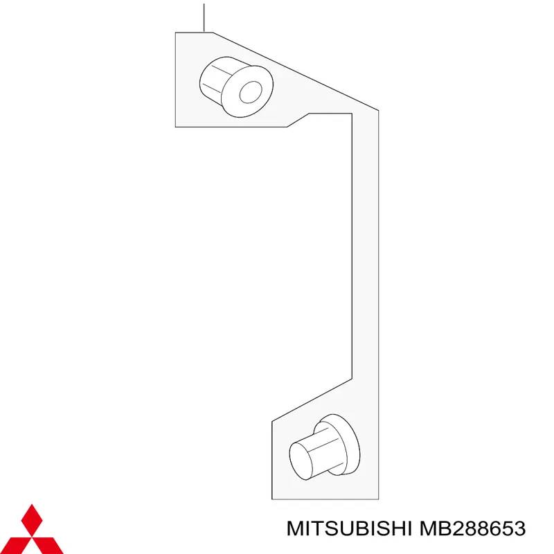 MB288653 Mitsubishi Suporte de amortecedor dianteiro