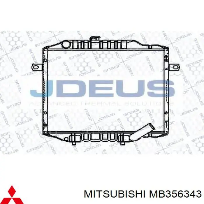 Radiador de esfriamento de motor Mitsubishi MB356343 preço, a partir de 362,79 USD