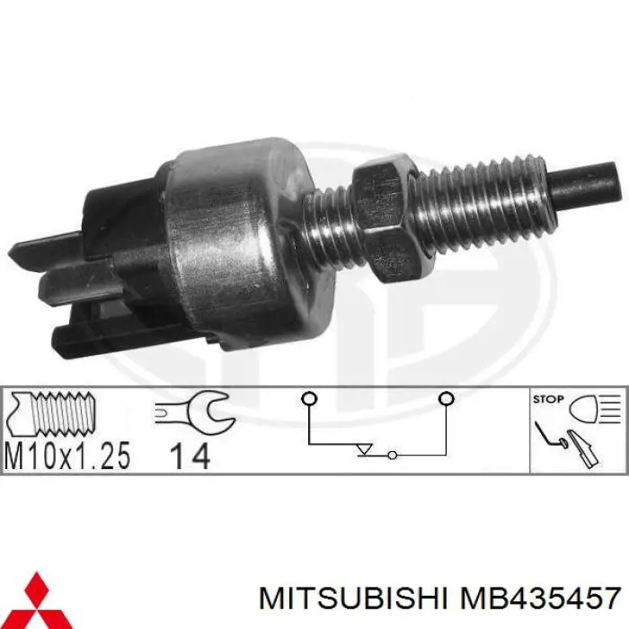 MB435457 Mitsubishi Sensor de ativação do sinal de parada