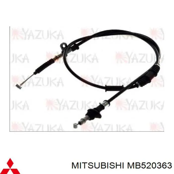 Compre MB520363 Mitsubishi Cabo do freio de estacionamento traseiro direito