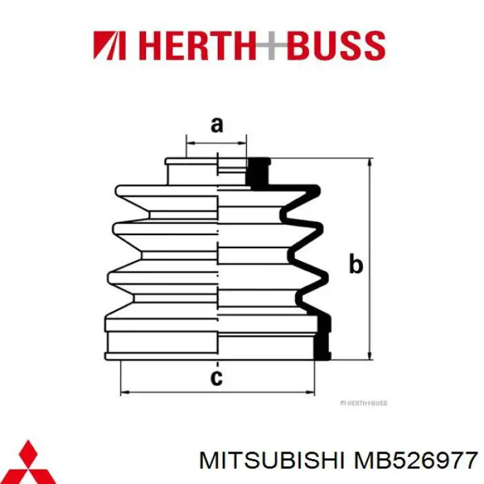 Compre MB526977 Mitsubishi Bota de proteção interna de junta homocinética do semieixo dianteiro