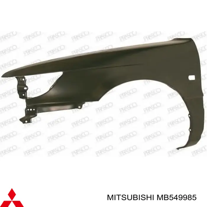 Pára-lama dianteiro esquerdo Mitsubishi MB549985 preço, a partir de  