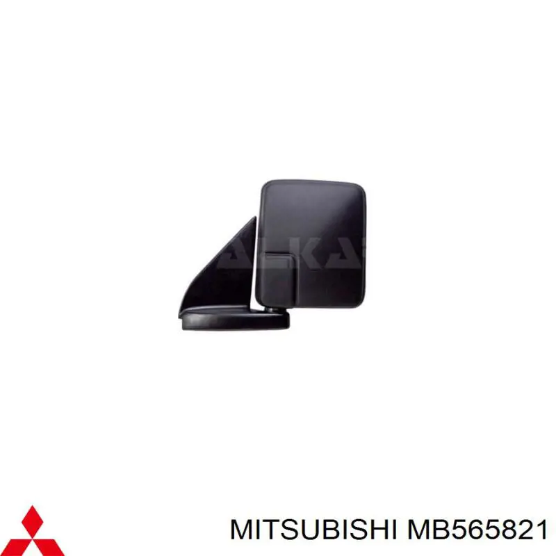 Espelho de retrovisão esquerdo MB565821 Mitsubishi