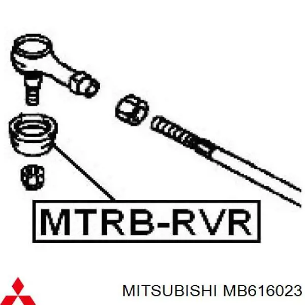 Bota de proteção da ponta de direção Mitsubishi MB616023 preço, a partir de 4,55 USD