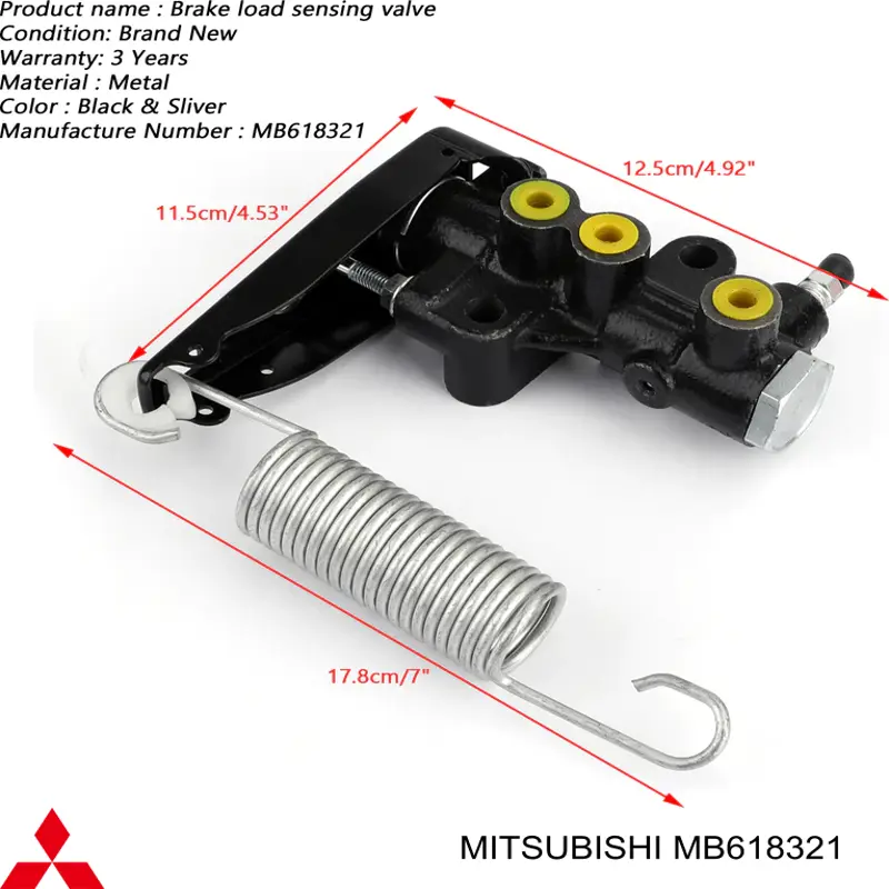 Regulador de pressão dos freios (regulador das forças de frenagem) Mitsubishi MB618321 preço, a partir de 108,00 USD