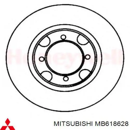 Compre MB618628 Mitsubishi Disco do freio dianteiro