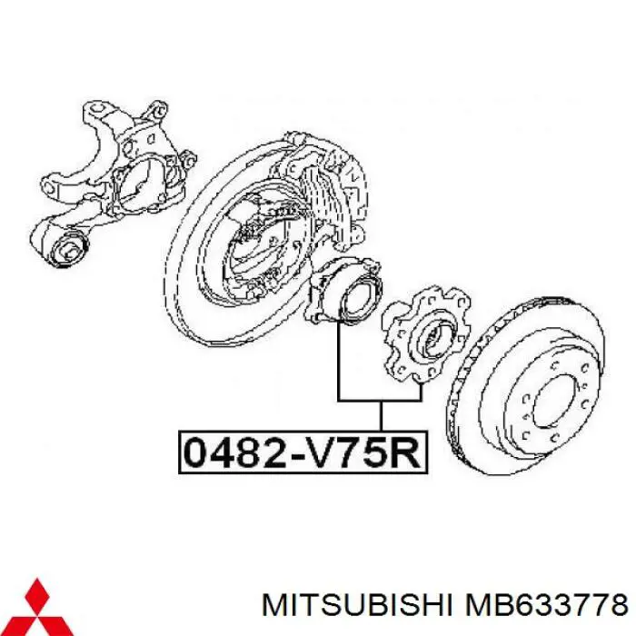  Mitsubishi MB633778 preço, a partir de  