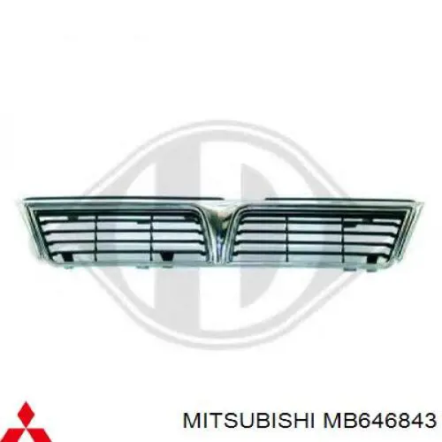 MB646843 Mitsubishi Grelha do radiador