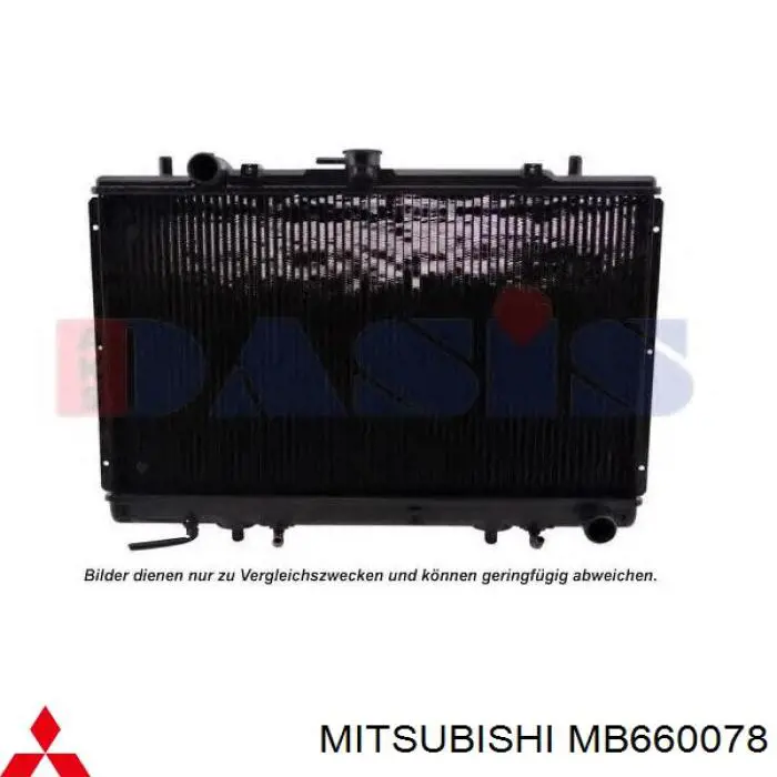 Radiador de esfriamento de motor Mitsubishi MB660078 preço, a partir de 156,68 USD