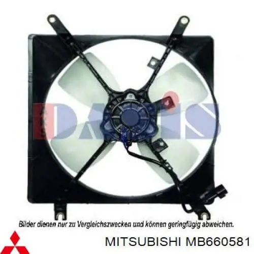 Difusor do radiador de esfriamento, montado com motor e roda de aletas Mitsubishi MB660581 preço, a partir de  