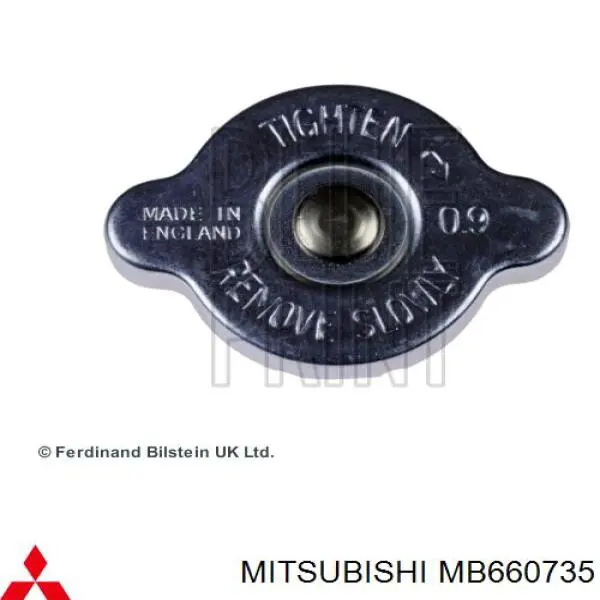 Tampa (tampão) do radiador Mitsubishi MB660735 preço, a partir de 12,03 USD