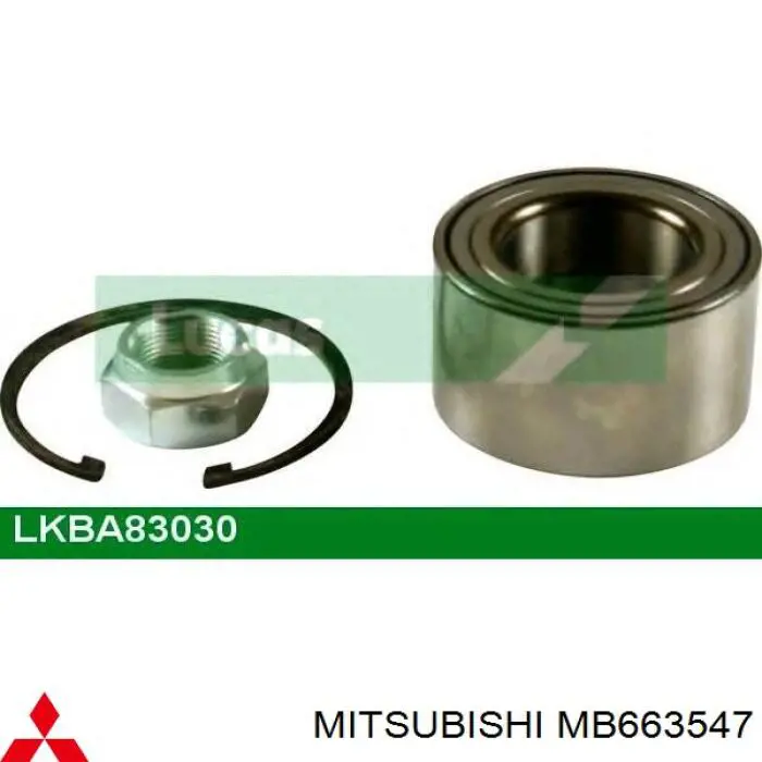 Rolamento de cubo traseiro Mitsubishi MB663547 preço, a partir de 24,41 USD