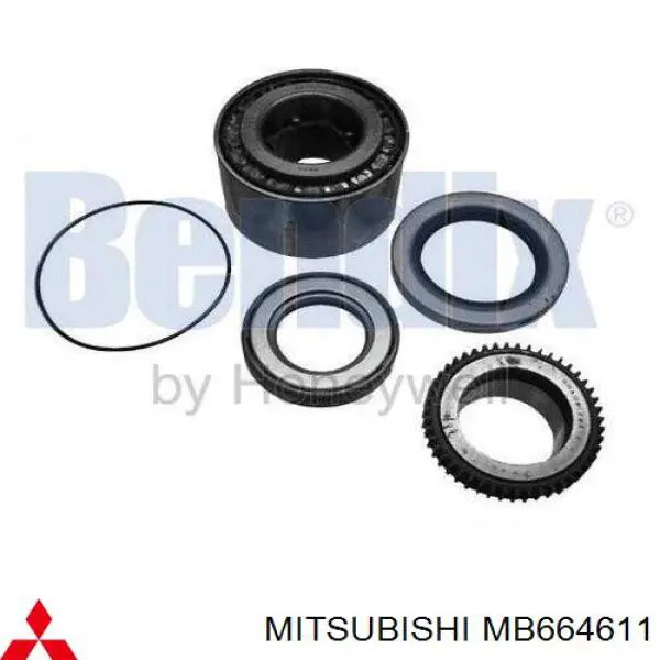 Compre MB664611 Mitsubishi Rolamento de cubo traseiro