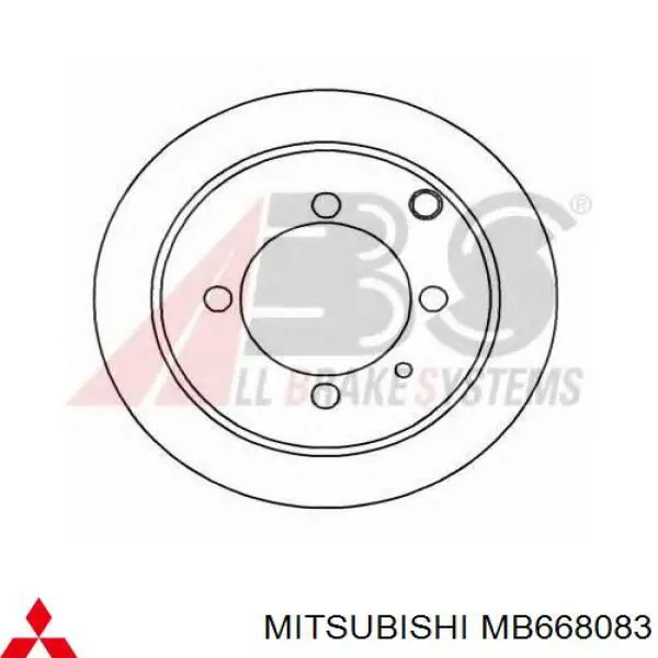 Disco do freio traseiro Mitsubishi MB668083 preço, a partir de 39,28 USD