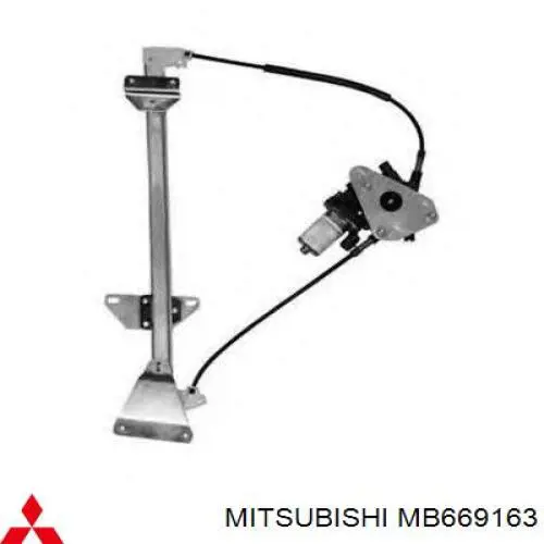 Compre MB669163 Mitsubishi Mecanismo de acionamento de vidro da porta dianteira esquerda