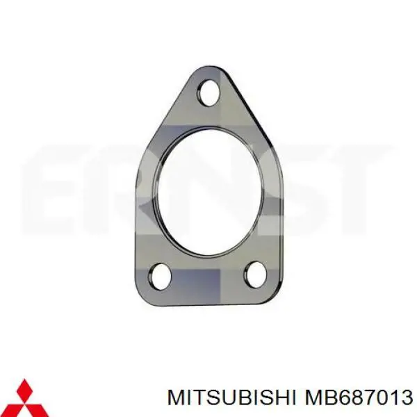 MB687013 Mitsubishi Vedante do silenciador de montagem