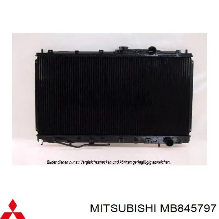 MB845796 Mitsubishi Radiador de esfriamento de motor