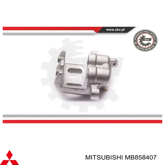 MB858407 Mitsubishi Suporte do freio dianteiro direito