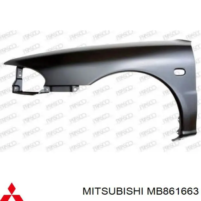Pára-lama dianteiro esquerdo Mitsubishi Lancer V CB, CD, CE