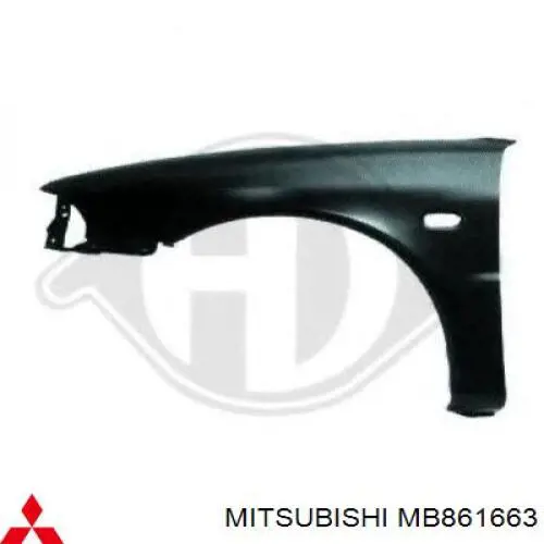  Pára-lama dianteiro esquerdo Mitsubishi Lancer V sedan (CB, CD, CE) (1991 - 1996) V