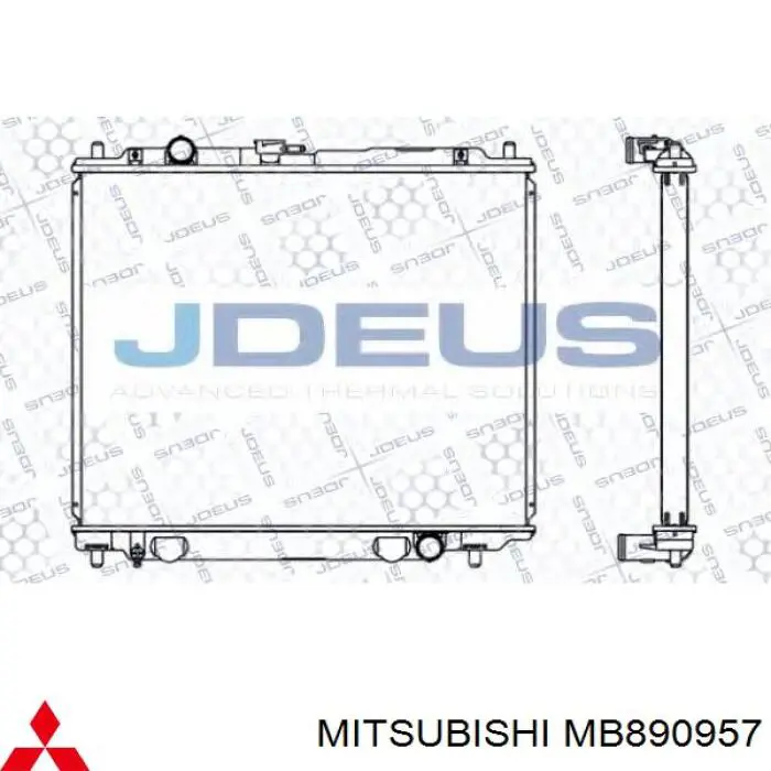 Radiador de esfriamento de motor Mitsubishi MB890957 preço, a partir de 153,03 USD