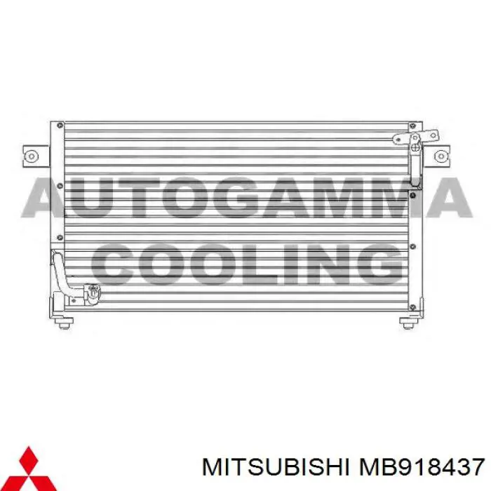 Radiador de aparelho de ar condicionado Mitsubishi MB918437 preço, a partir de 109,15 USD