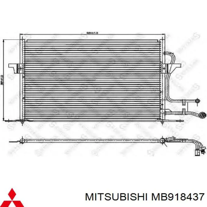 Radiador de aparelho de ar condicionado Mitsubishi MB918437 preço, a partir de 112,37 USD