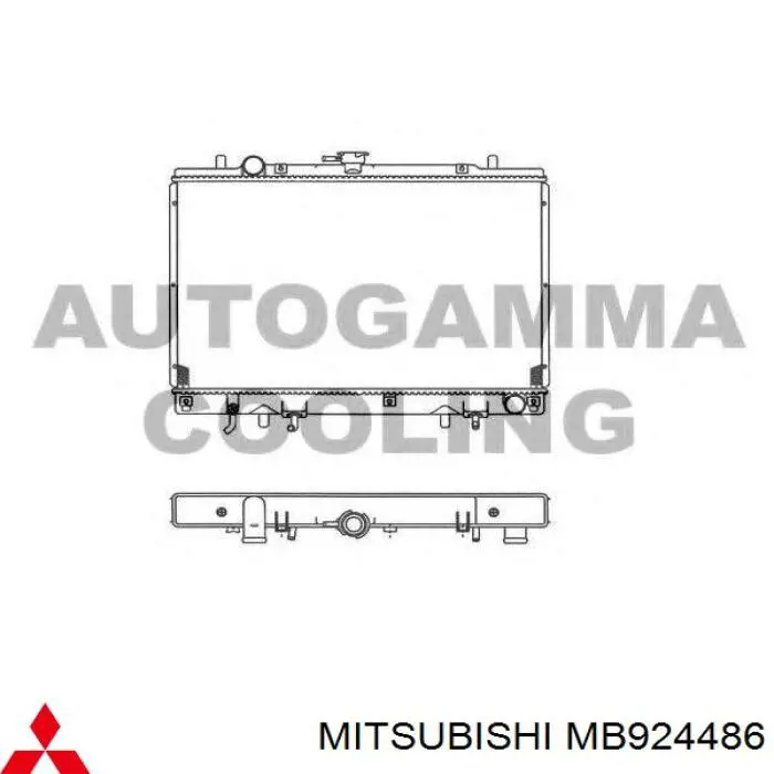 Radiador de esfriamento de motor Mitsubishi MB924486 preço, a partir de 156,68 USD