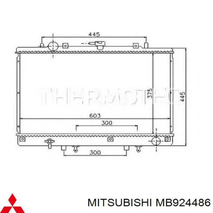 Compre MB924486 Mitsubishi Radiador de esfriamento de motor