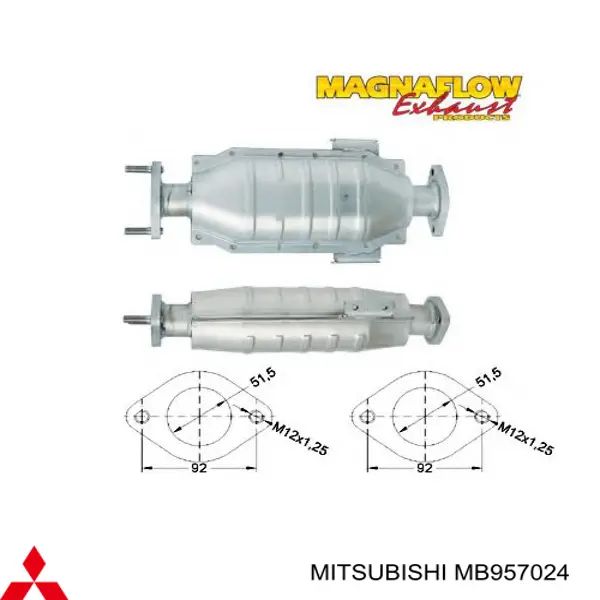 Convertidor - catalisador Mitsubishi MB957024 preço, a partir de 263,62 USD